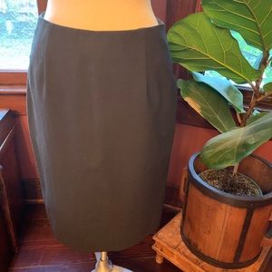 Charcoal gray Banana Republic stretch pencil skirt